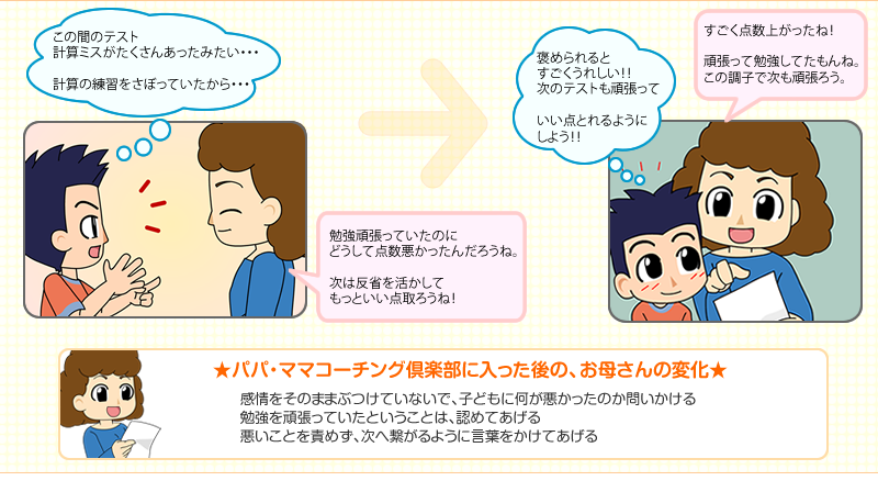 褒められるとすごくうれしい。次のテストも頑張ろう